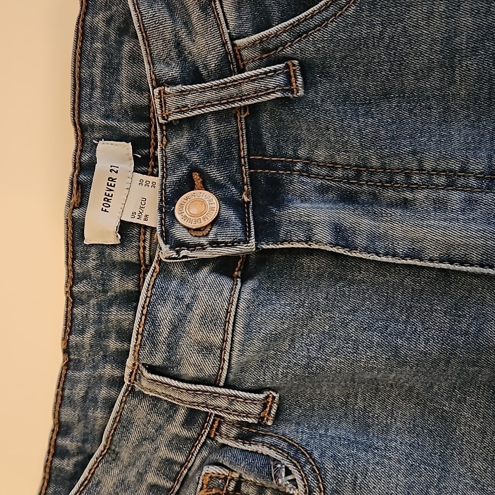 Forever 21 skinny Jean size 30 women jeans boyfriend blue jeans streetwear retro - Picture 7 of 16